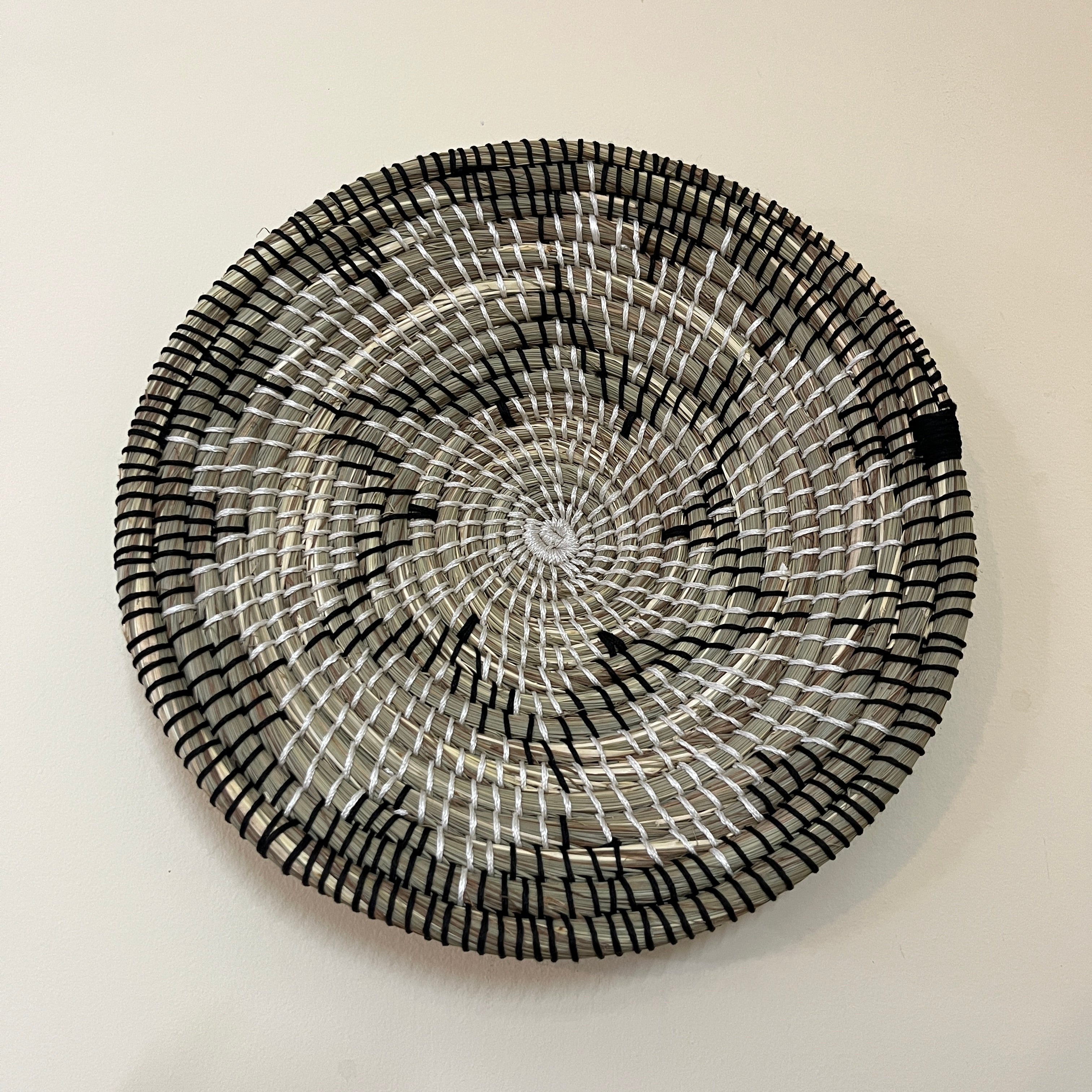 Starry Halo - Handwoven Sabai Grass Wall Hanging Basket / Plate