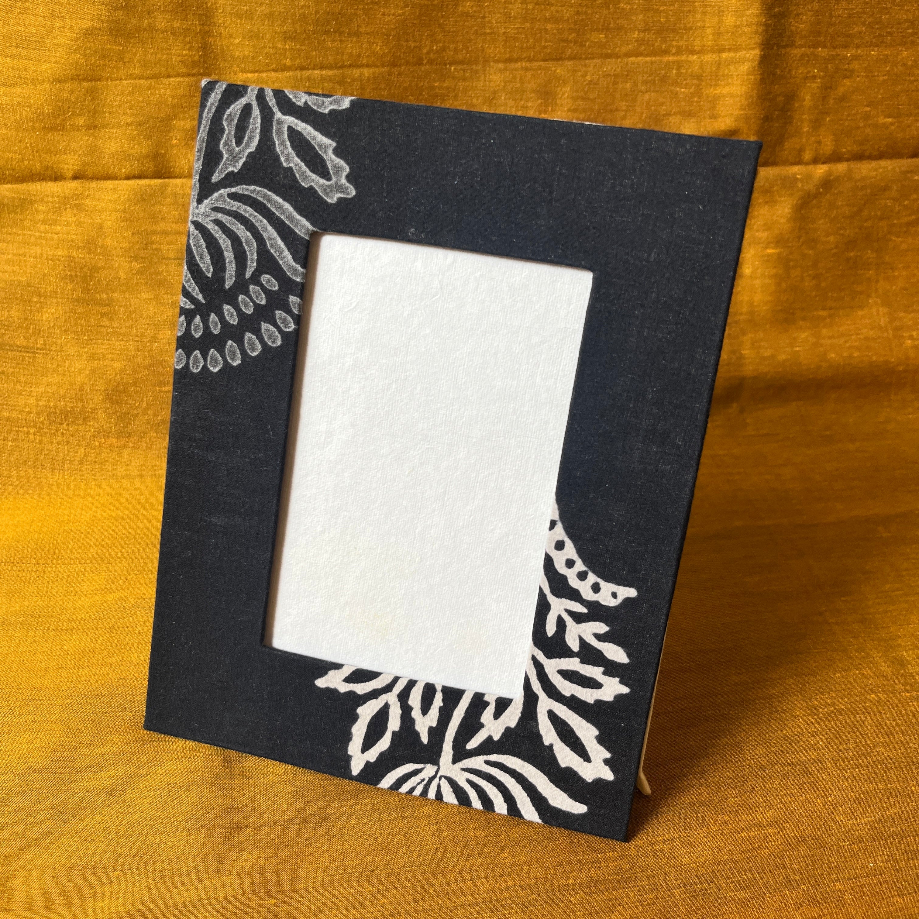 Chandra Mallika: Hand Block Printed Fabric Covered Diary | Bookmark | Photo Frame | Pen Holder | Gift Box