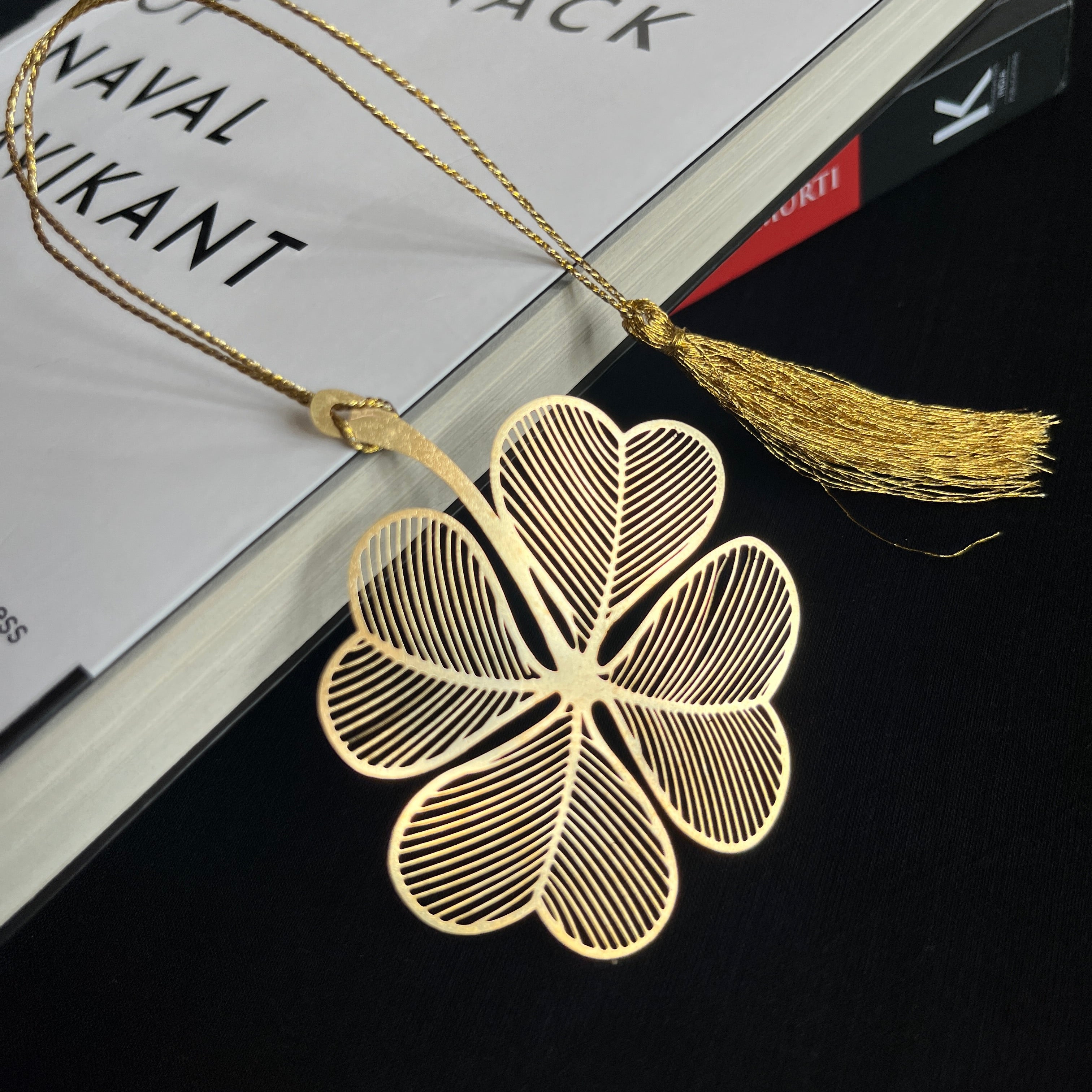 Primrose Premium Brass Bookmark With Tassel