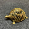 Dhokra Brass Decorative Tortoise - Golden - Medium