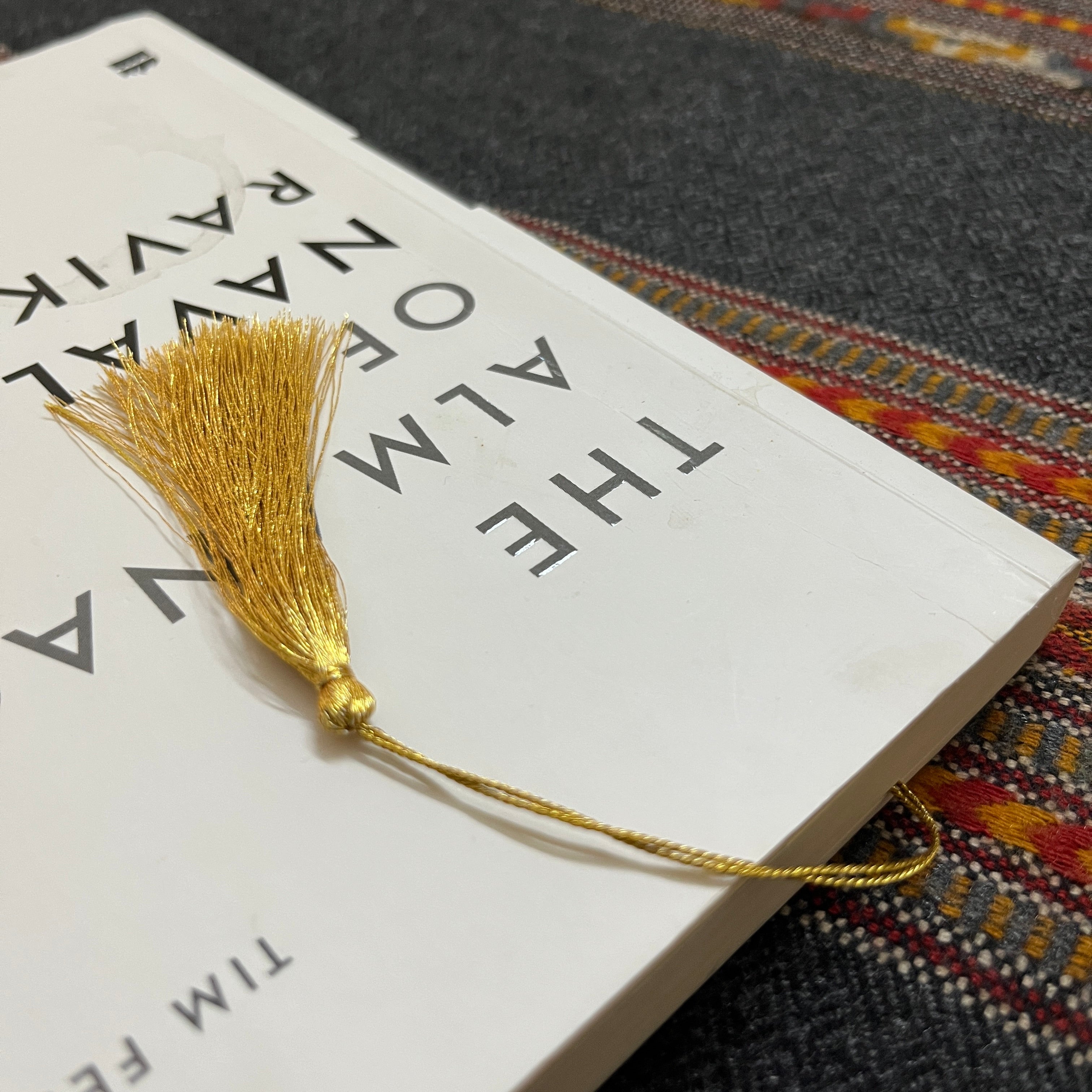 Feather Shaped Premium Brass Bookmark With Tassel