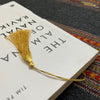 Feather Shaped Premium Brass Bookmark With Tassel