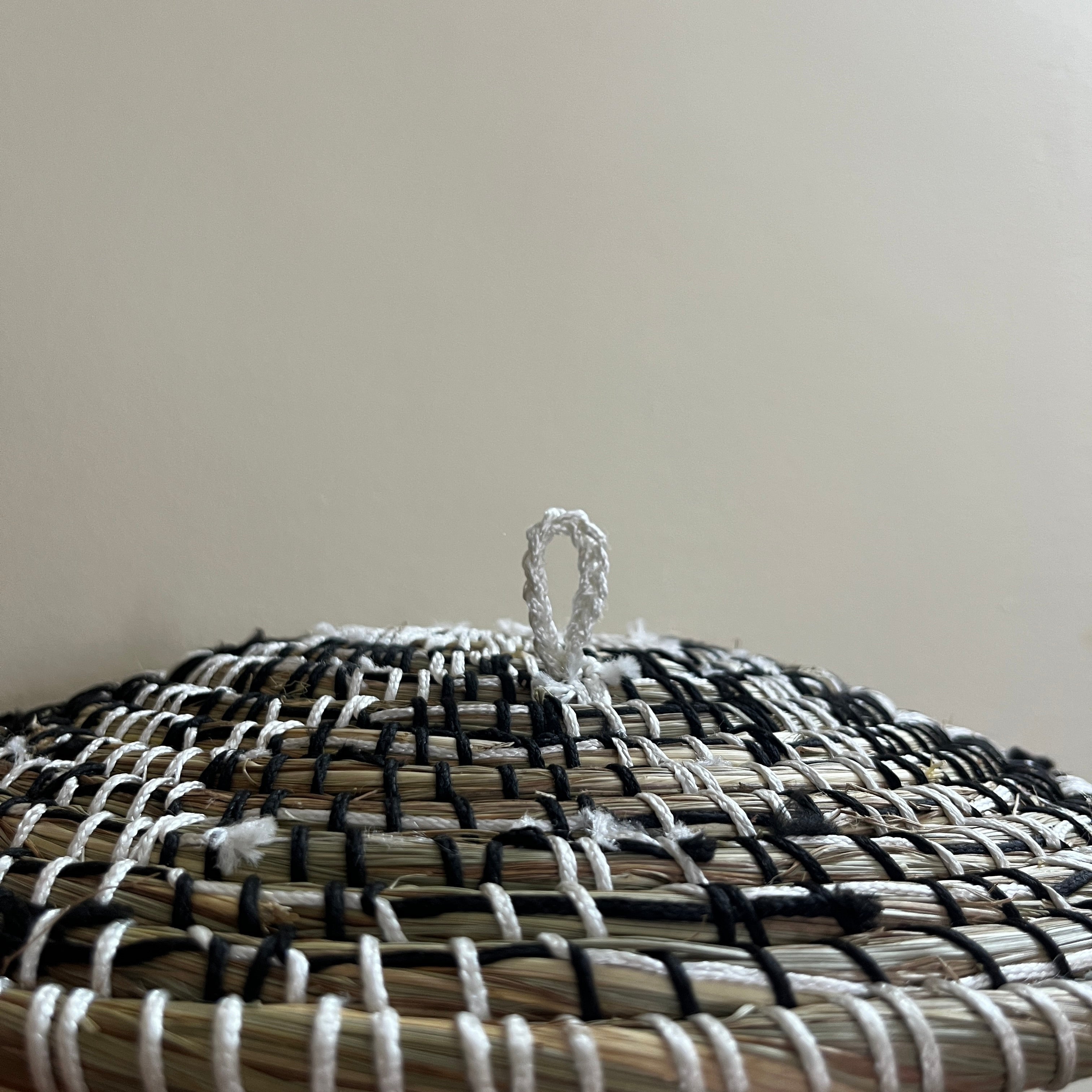 Jungle Bloom - Handwoven Sabai Grass Wall Hanging Basket / Plate