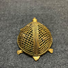 Dhokra Brass Decorative Tortoise - Golden - Medium