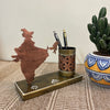 India Map Pen Holder